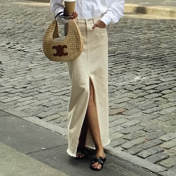 Still Here Dresses & Skirts - Still Here Panama jean skirt 26